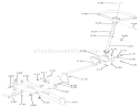 Front Axle And Steering Diagram and Parts List for 71-16KS01 1977 Toro Lawn Tractor