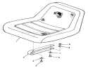 Page S Diagram and Parts List for 71-16KS02 1977 Toro Lawn Tractor