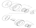 Page W Diagram and Parts List for 71-16KS02 1977 Toro Lawn Tractor