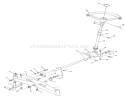 Page G Diagram and Parts List for 71-16KS02 1977 Toro Lawn Tractor