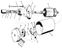 D-160 Onan Engine, Starting Motor Parts Group Diagram and Parts List for 71-16OS01 1977 Toro Lawn Tractor