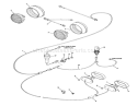 Lights Diagram and Parts List for 71-16OS01 1977 Toro Lawn Tractor