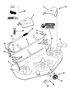 Rear Discharge Mower-42 In (107 Cm) Vehicle Identification Number 05-42ry01 Diagram and Parts List for 05-42SY01  Toro Lawn Mower