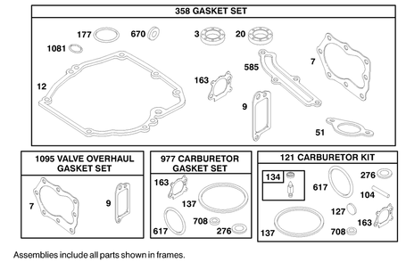 Engine Briggs & Stratton Model 12u802-1740-E1 Diagram and Parts List for 20716 9900001 - 9999999 Toro Lawn Mower