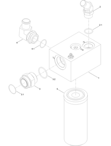 Return Manifold Assembly Diagram and Parts List for 23803 400000000 - 999999999 Toro Lawn Tractor Accessories