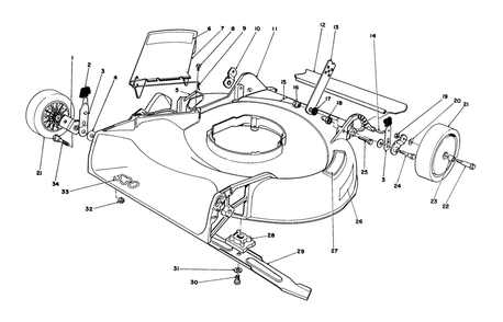 Housing Assembly Diagram and Parts List for 16202 4000001 - 4999999 Toro Lawn Mower