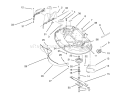 Housing & Spindle Assembly (38" Cutting Unit) Diagram and Parts List for 71184 6900001-6999999 - 1996 Toro Lawn Tractor
