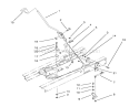 Shift Assembly Diagram and Parts List for 71184 6900001-6999999 - 1996 Toro Lawn Tractor