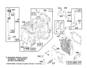 Engine Briggs & Stratton Model 286707-0453-01 Diagram and Parts List for 71184 6900001-6999999 - 1996 Toro Lawn Tractor