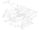 Shift Assembly Diagram and Parts List for 71189 7900001-7999999 - 1997 Toro Lawn Tractor