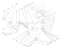 Front Axle Assembly Diagram and Parts List for 71189 7900001-7999999 - 1997 Toro Lawn Tractor