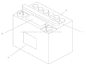 Battery Assembly Diagram and Parts List for 71189 8900001-8999999 - 1998 Toro Lawn Tractor