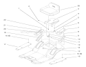 Seat Assembly Diagram and Parts List for 71189 8900001-8999999 - 1998 Toro Lawn Tractor