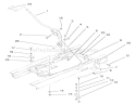 Shift Assembly Diagram and Parts List for 71189 8900001-8999999 - 1998 Toro Lawn Tractor