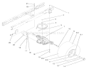 Transaxle Assembly Diagram and Parts List for 71189 8900001-8999999 - 1998 Toro Lawn Tractor