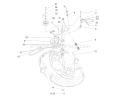 Pulley & Belt Assembly (38" Cutting Unit) Diagram and Parts List for 71190 7900001-7999999 - 1997 Toro Lawn Tractor
