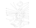 Seat Assembly Diagram and Parts List for 71190 7900001-7999999 - 1997 Toro Lawn Tractor