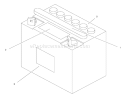 Battery Assembly Diagram and Parts List for 71190 8900001-8999999 - 1998 Toro Lawn Tractor
