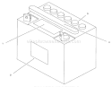 Battery Assembly Diagram and Parts List for 71196 6900001-6999999 - 1996 Toro Lawn Tractor