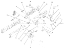 Height Of Cut Assembly Diagram and Parts List for 71196 6900001-6999999 - 1996 Toro Lawn Tractor