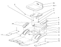 Seat Assembly Diagram and Parts List for 71196 6900001-6999999 - 1996 Toro Lawn Tractor