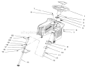 Steering Assembly Diagram and Parts List for 71196 6900001-6999999 - 1996 Toro Lawn Tractor