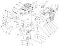 Engine Assembly Diagram and Parts List for 71196 6900001-6999999 - 1996 Toro Lawn Tractor