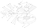 32" Deck Blade Drive & Braking Components Assembly Diagram and Parts List for 71199 200000001-200999999 - 2000 Toro Lawn Tractor