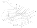 Shifting Components Assembly Diagram and Parts List for 71199 200000001-200999999 - 2000 Toro Lawn Tractor