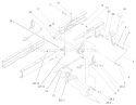 Height Of Cut Components Assembly Diagram and Parts List for 71199 220000001-220999999 - 2002 Toro Lawn Tractor