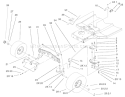 Steering Components Assembly Diagram and Parts List for 71199 220000001-220999999 - 2002 Toro Lawn Tractor