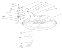 32in Deck Assembly Diagram and Parts List for 71199 230000001-230999999 - 2003 Toro Lawn Tractor