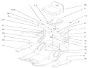 Rear Body & Seat Assembly Diagram and Parts List for 71199 9900001-9999999 - 1999 Toro Lawn Tractor
