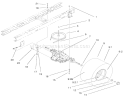 5 Speed Transaxle Assembly Diagram and Parts List for 71199 9900001-9999999 - 1999 Toro Lawn Tractor