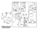 Part Location Diagram of 1272465 Briggs and Stratton Gasket-Carburetor (Carb To Elbow)