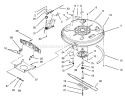 Deck & Spindle Assembly (32" Cutting Unit) Diagram and Parts List for 71182 4900001-4999999 - 1994 Toro Lawn Tractor