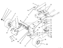 Front Axle Assembly Diagram and Parts List for 71182 4900001-4999999 - 1994 Toro Lawn Tractor