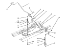 Shift Assembly Diagram and Parts List for 71182 4900001-4999999 - 1994 Toro Lawn Tractor