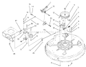 Pulley & Belt Assembly (32" Cutting Unit) Diagram and Parts List for 71200 5900001-5910000 - 1995 Toro Lawn Tractor