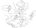 Seat Assembly Diagram and Parts List for 71200 5900001-5910000 - 1995 Toro Lawn Tractor