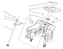 Steering Assembly Diagram and Parts List for 71200 5900001-5910000 - 1995 Toro Lawn Tractor