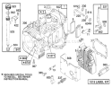 Engine Briggs & Stratton Model 283707-0156-01 Diagram and Parts List for 71182 5910001-5999999 - 1995 Toro Lawn Tractor