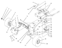Front Axle Assembly Diagram and Parts List for 71182 5910001-5999999 - 1995 Toro Lawn Tractor