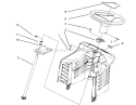 Steering Assembly Diagram and Parts List for 71182 5910001-5999999 - 1995 Toro Lawn Tractor
