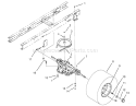 Transaxle Assembly Diagram and Parts List for 71182 5910001-5999999 - 1995 Toro Lawn Tractor