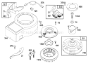 Engine Briggs & Stratton Model 282707-0119-01 Diagram and Parts List for 71182 5910001-5999999 - 1995 Toro Lawn Tractor