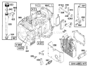 Engine Briggs & Stratton Model 283707-0156-01 Diagram and Parts List for 71188 6900001-6999999 - 1996 Toro Lawn Tractor