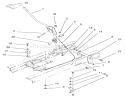 Shift Assembly Diagram and Parts List for 71188 6900001-6999999 - 1996 Toro Lawn Tractor