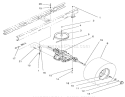Transaxle Assembly Diagram and Parts List for 71188 6900001-6999999 - 1996 Toro Lawn Tractor