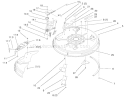 Part Location Diagram of 95-7483 Toro Deck Assembly